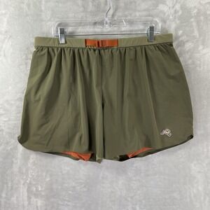 Tracksmith Shorts mens XL Off-Roads Trail Running Lined 5" Inseam Athletic Green